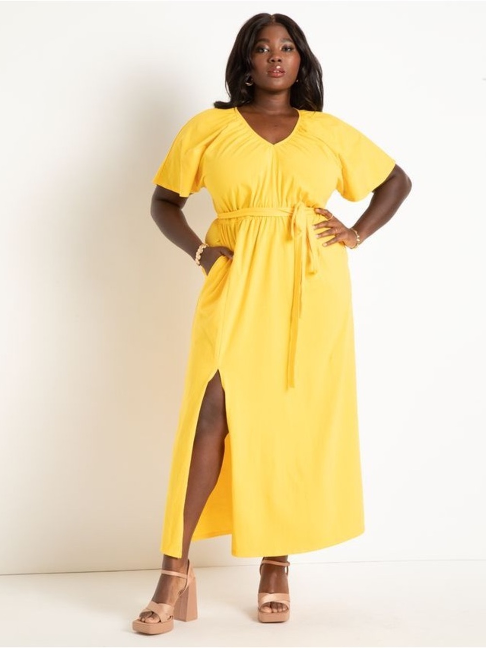 ELOQUII KNIT MAXI DRESS